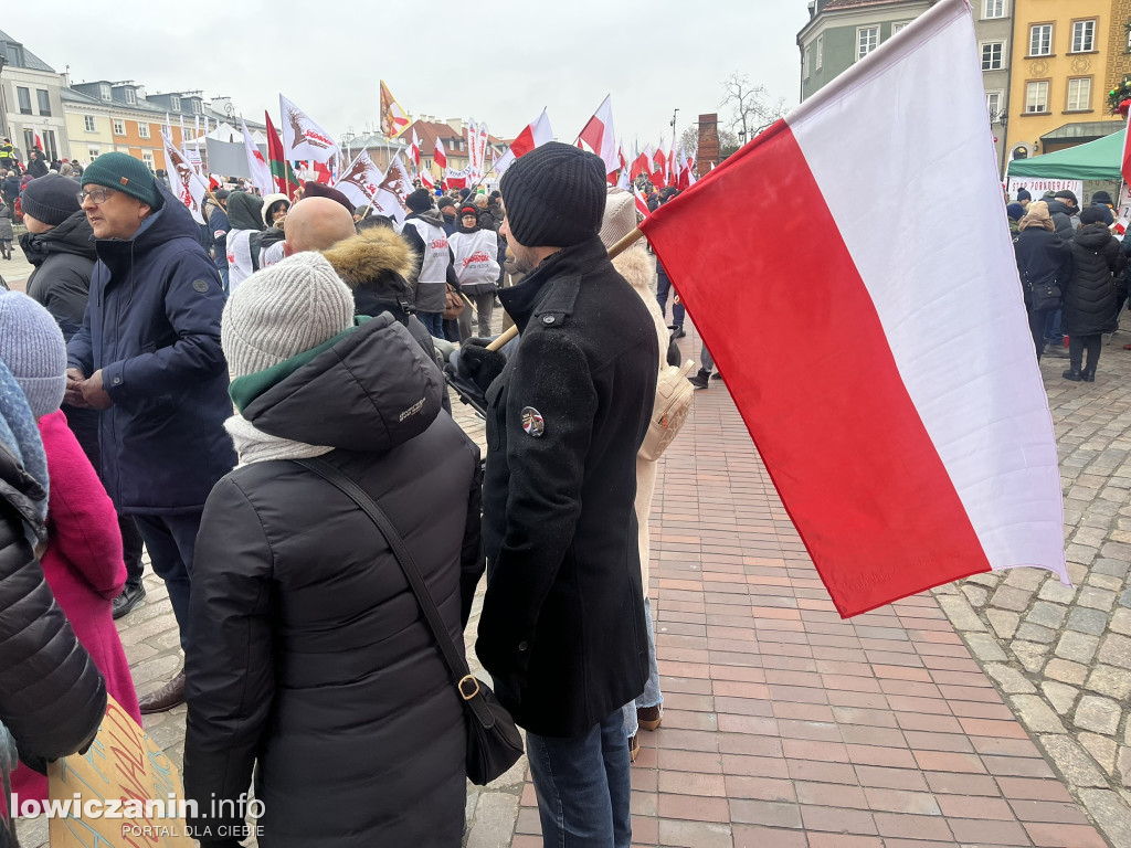 Protest w Warszawie