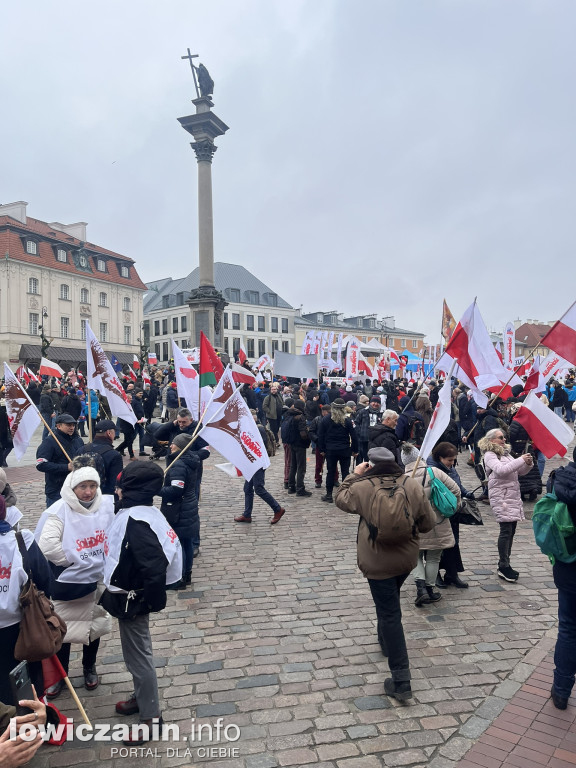 Protest w Warszawie