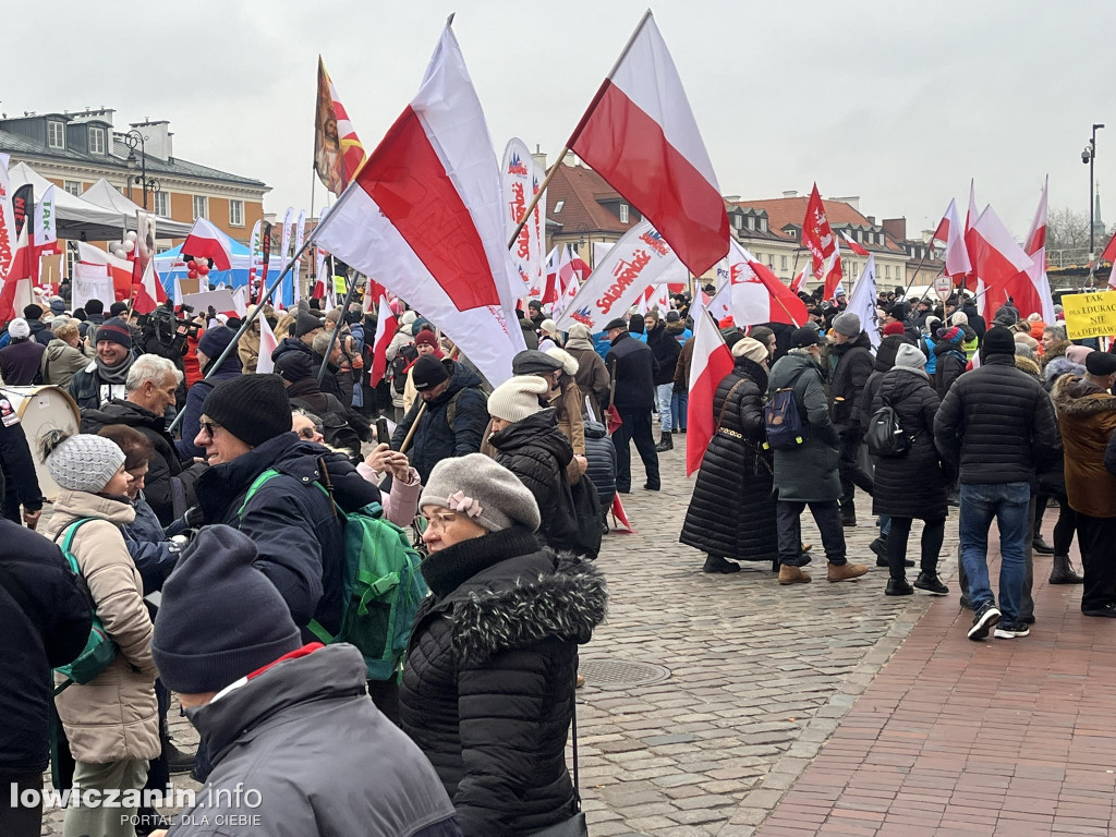 Protest w Warszawie