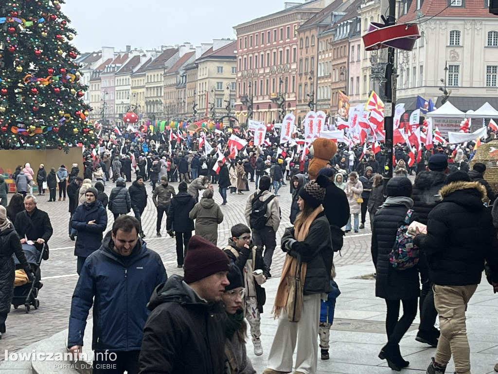 Protest w Warszawie