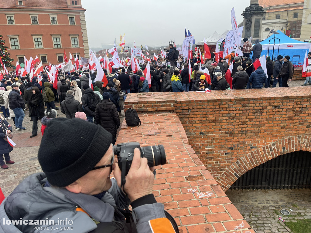 Protest w Warszawie