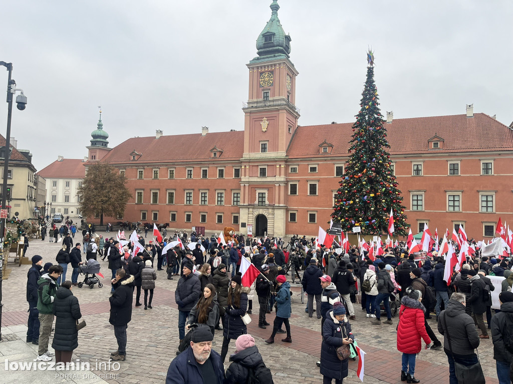 Protest w Warszawie