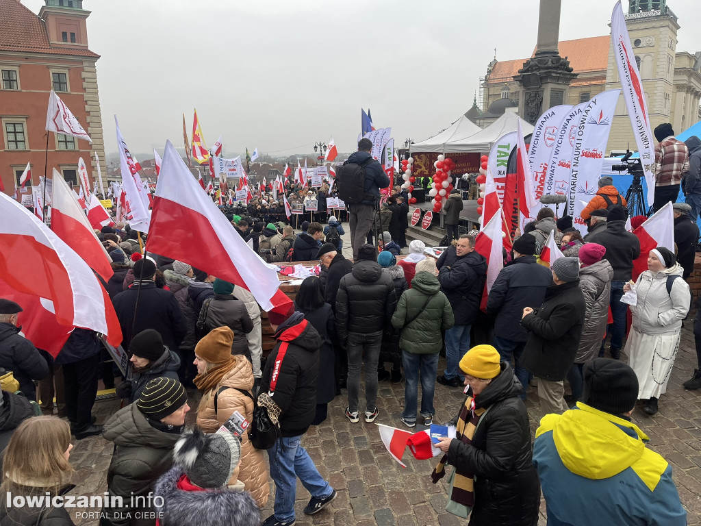 Protest w Warszawie