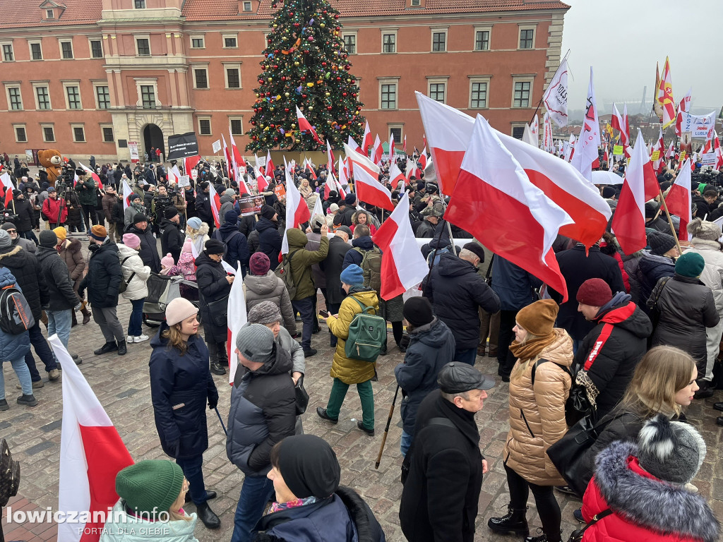 Protest w Warszawie