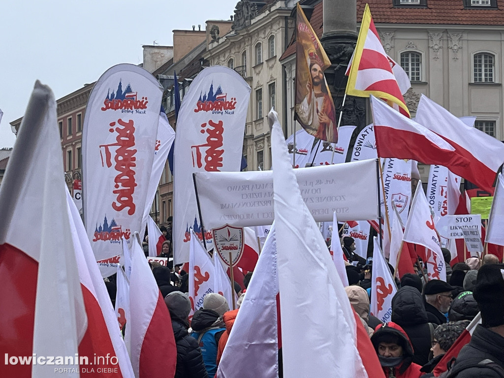 Protest w Warszawie