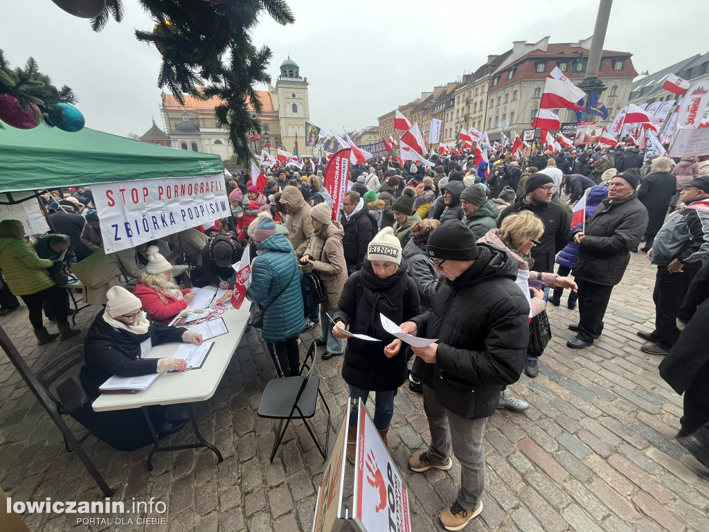 Protest w Warszawie