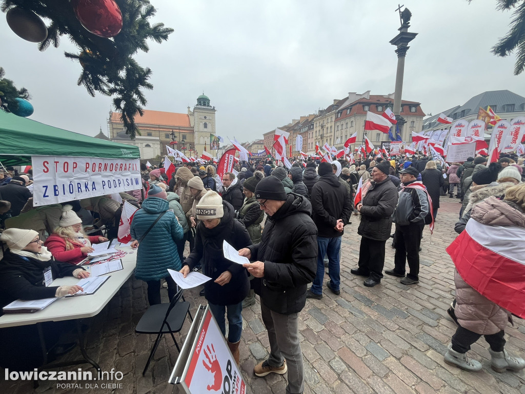 Protest w Warszawie