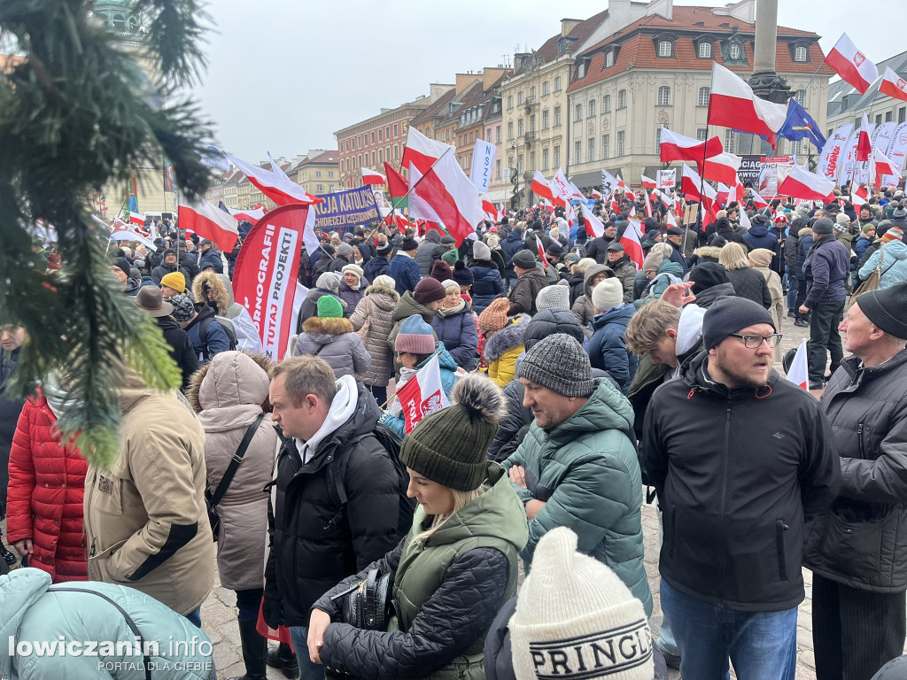 Protest w Warszawie