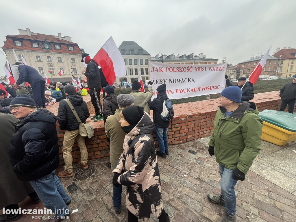 Protest w Warszawie