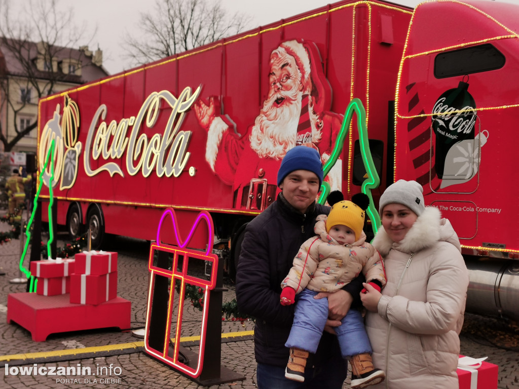 Ciężarówka Coca-Coli w Łowiczu