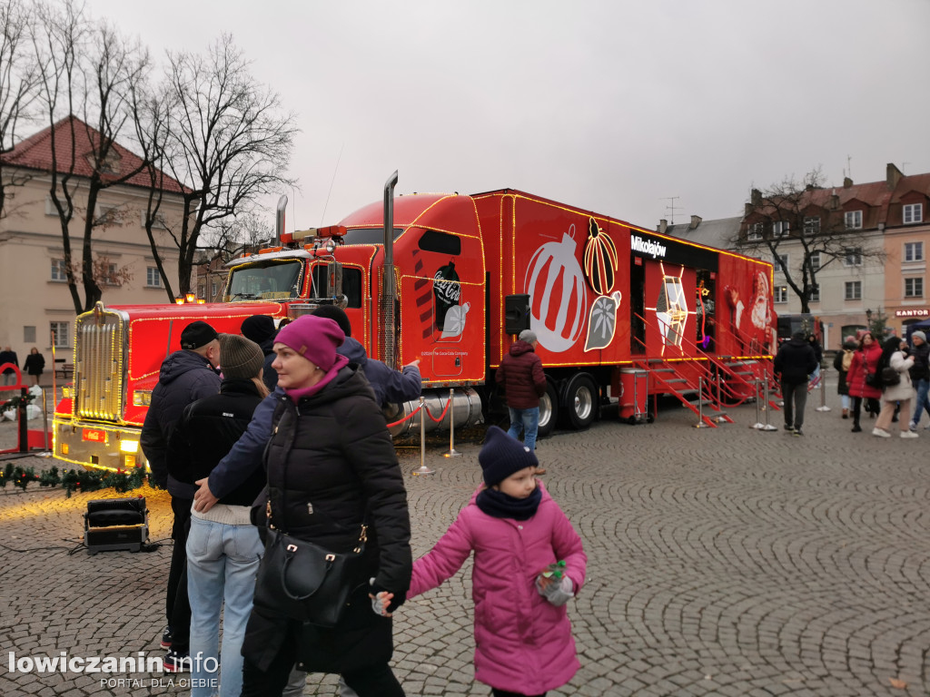 Ciężarówka Coca-Coli w Łowiczu