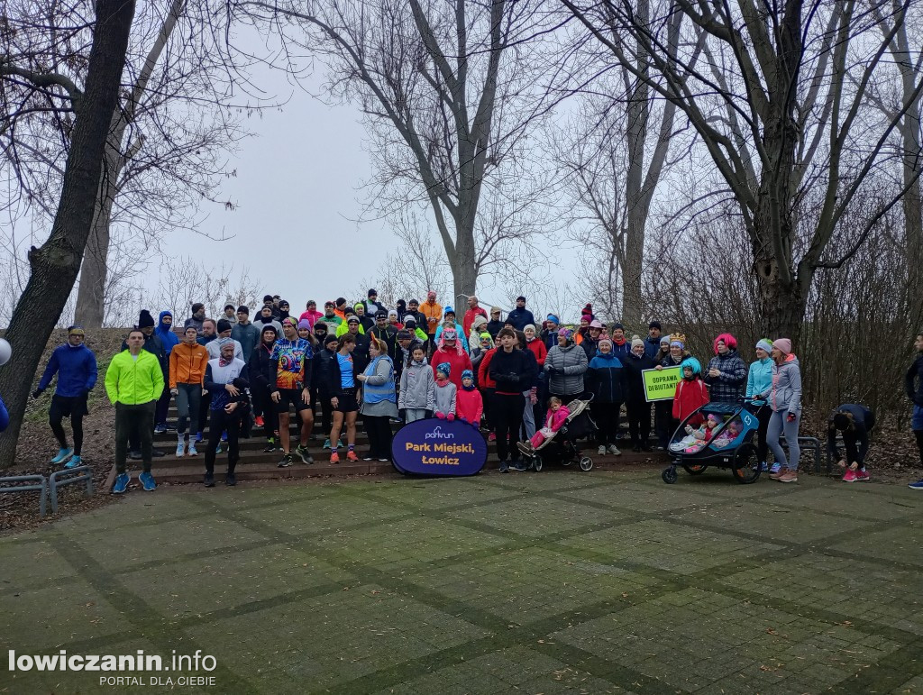 Sylwestrowy parkrun w parku na Błoniach