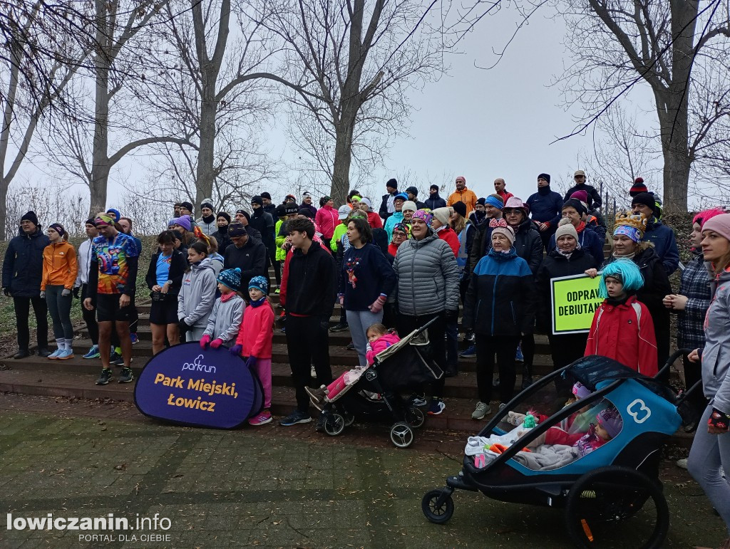 Sylwestrowy parkrun w parku na Błoniach