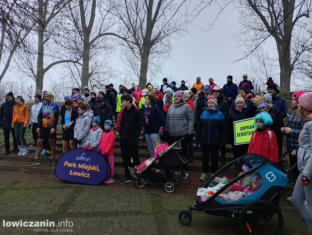 Sylwestrowy parkrun w parku na Błoniach