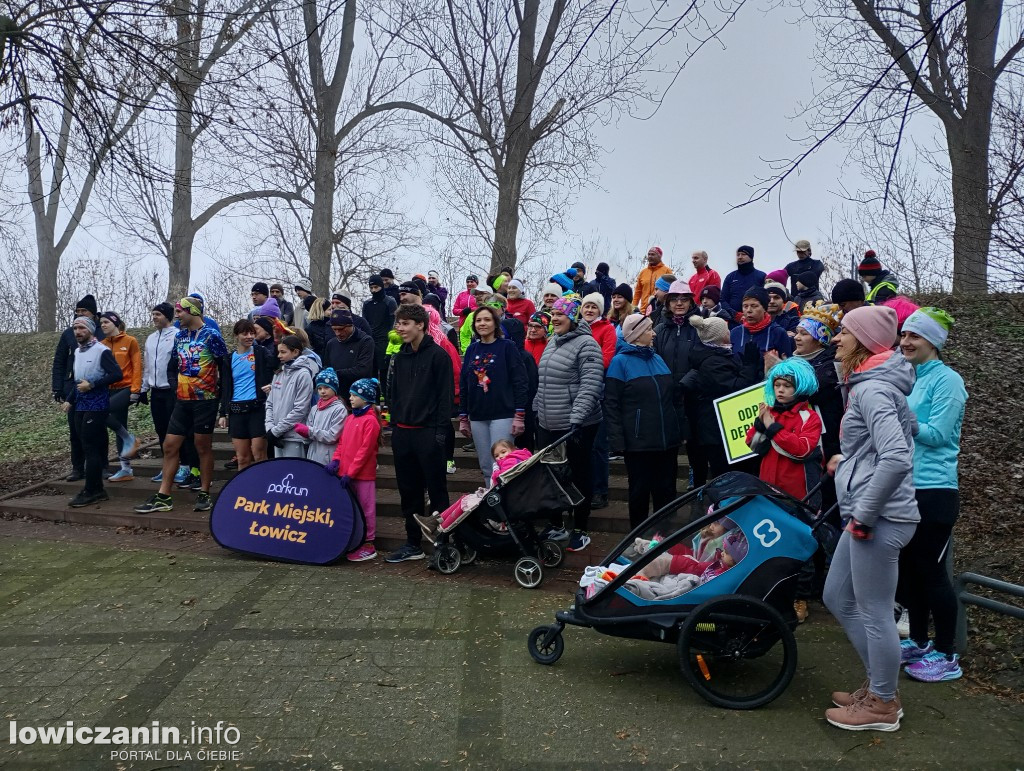 Sylwestrowy parkrun w parku na Błoniach