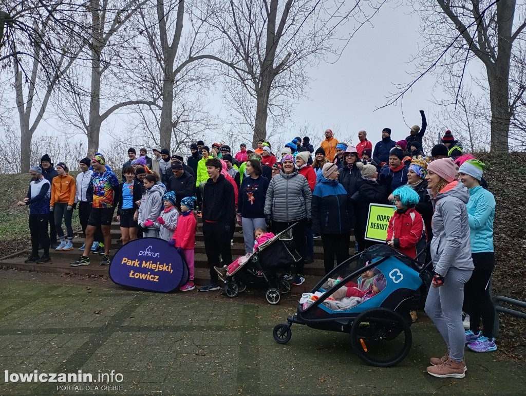 Sylwestrowy parkrun w parku na Błoniach