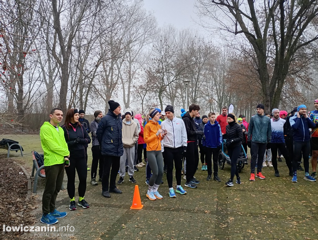 Sylwestrowy parkrun w parku na Błoniach