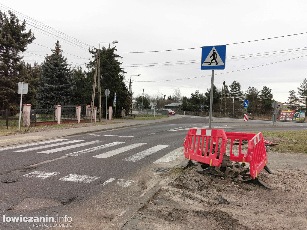 Przebudowa przejść dla pieszych w Łowiczu