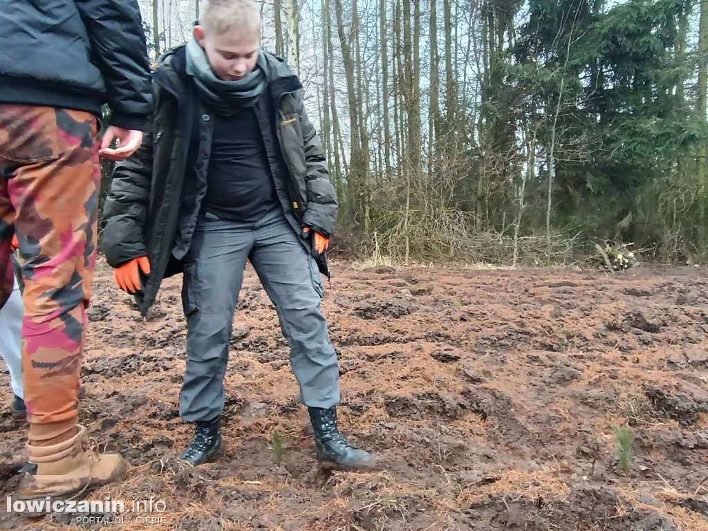 Sadzenie drzew w Lasku Miejskim w Łowiczu