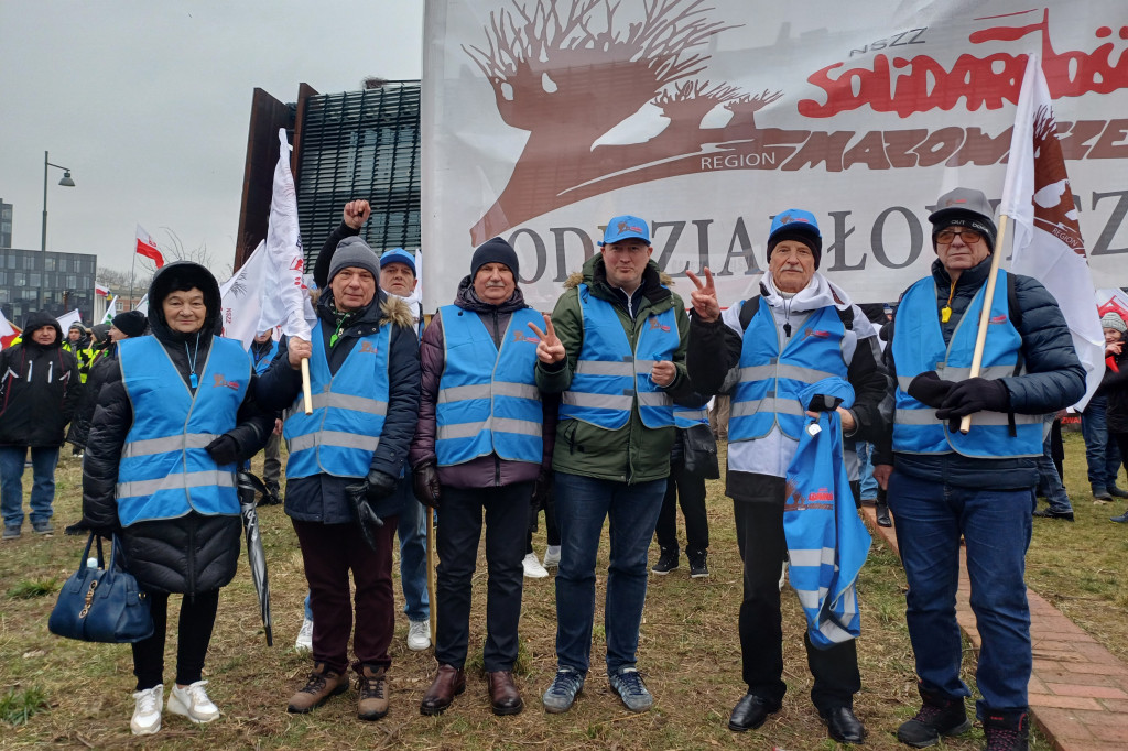 Łowiczanie na manifestacji w Gdańsku