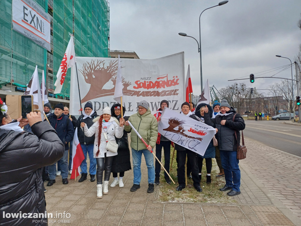Łowiczanie na manifestacji w Gdańsku