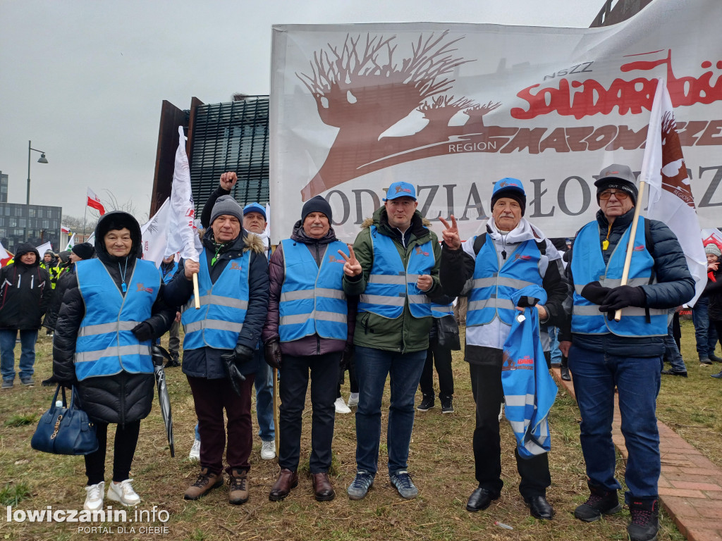 Łowiczanie na manifestacji w Gdańsku