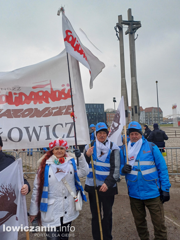 Łowiczanie na manifestacji w Gdańsku