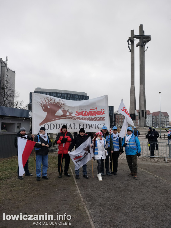 Łowiczanie na manifestacji w Gdańsku