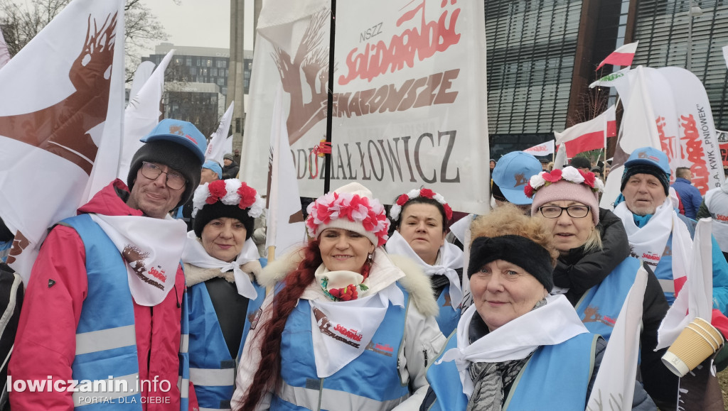 Łowiczanie na manifestacji w Gdańsku