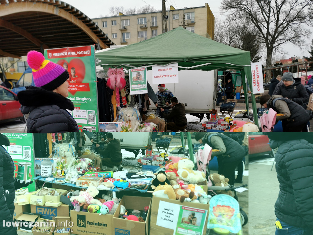 Kiermasz charytatywny na targowisku w Łowiczu