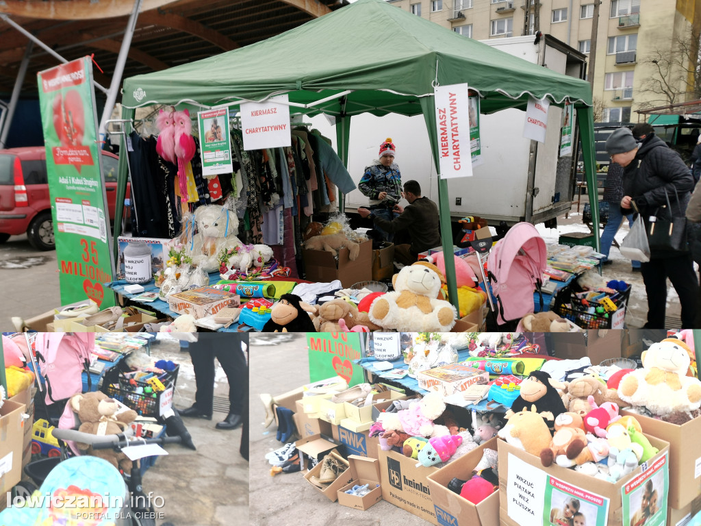 Kiermasz charytatywny na targowisku w Łowiczu