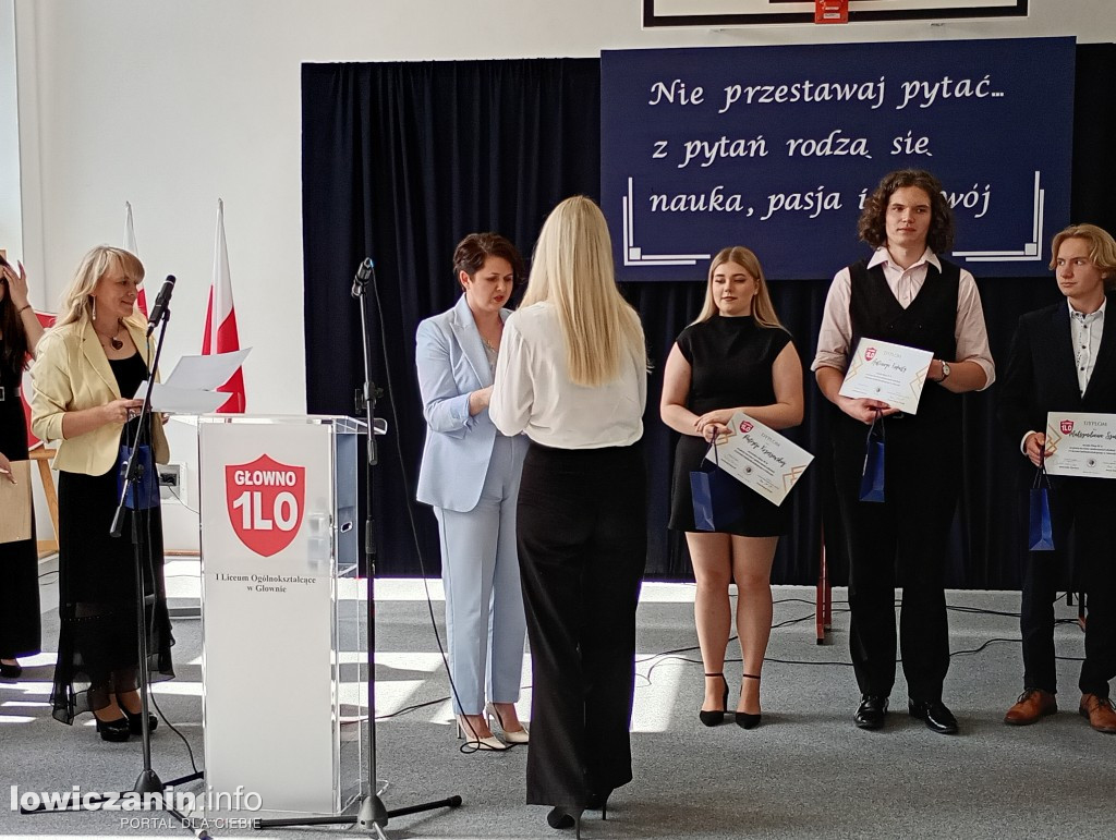 Zakończenie roku maturzystów w I LO w GŁownie