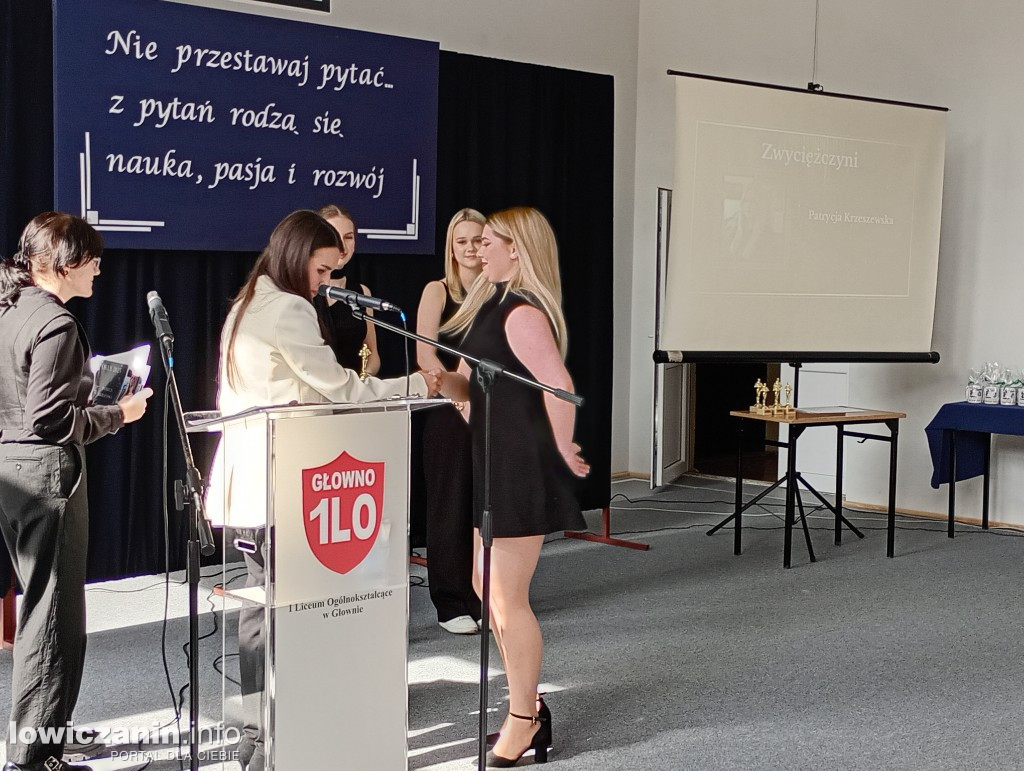 Zakończenie roku maturzystów w I LO w GŁownie