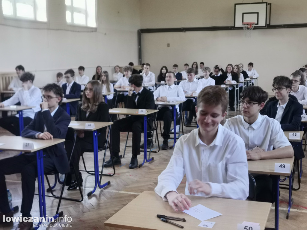 Egzamin ósmoklasisty w SP1 w Łowiczu