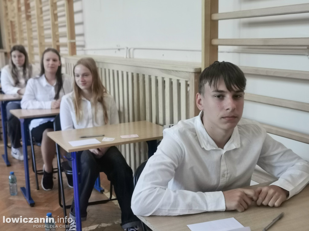 Egzamin ósmoklasisty w SP1 w Łowiczu