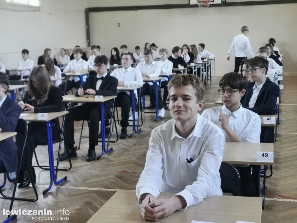 Egzamin ósmoklasisty w SP1 w Łowiczu