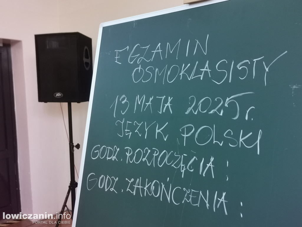 Egzamin ósmoklasisty w SP1 w Łowiczu