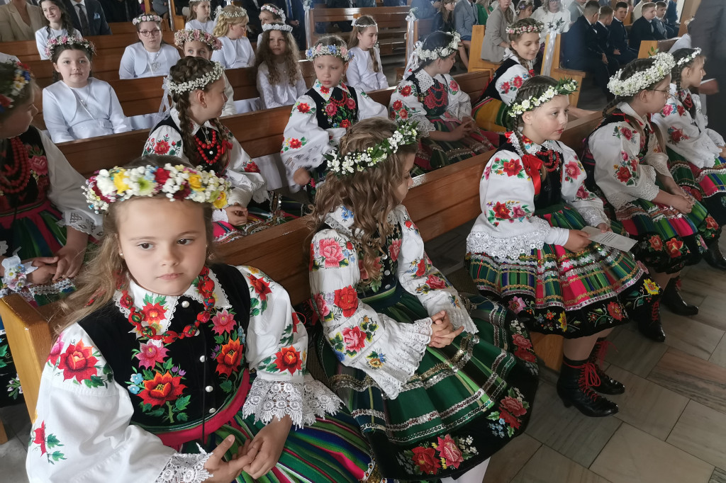 Pierwsza Komunia święta w kościele Chrystusa Dobrego Pasterza w Łowiczu