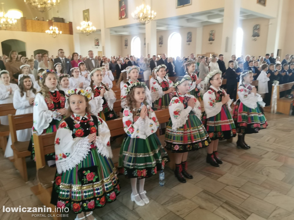 Pierwsza Komunia święta w kościele Chrystusa Dobrego Pasterza w Łowiczu