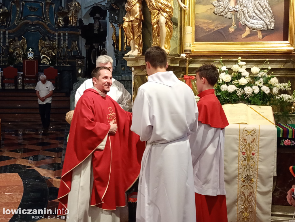 Pożegnanie ks. Pawła w katedrze łowickiej