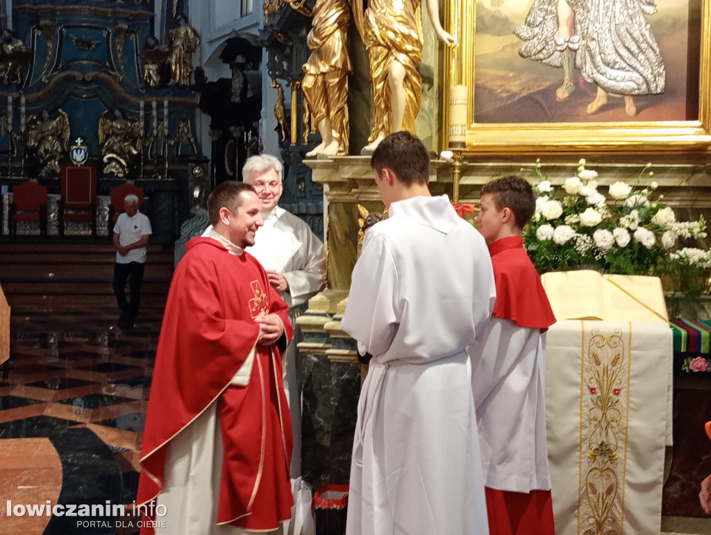 Pożegnanie ks. Pawła w katedrze łowickiej