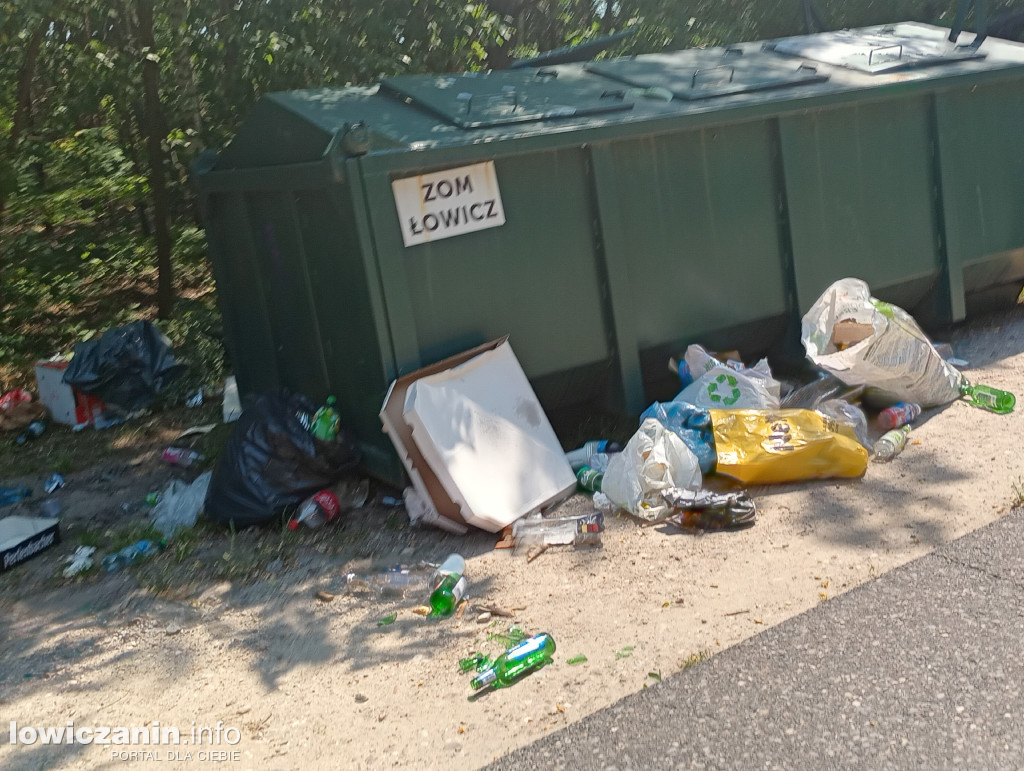 Wiele osób wypoczywa nad wodą w Guźni koło Łowicza