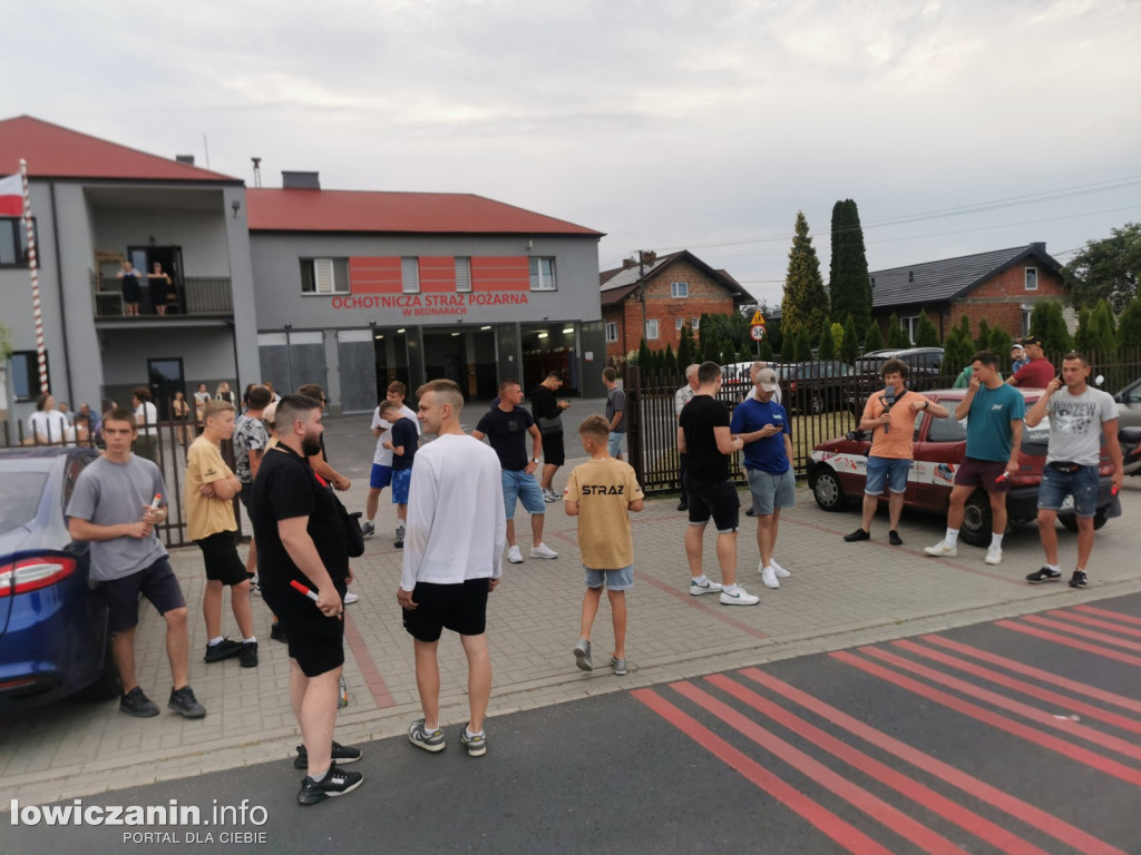 Powitanie nowego wozu strażackiego w OSP Bednary