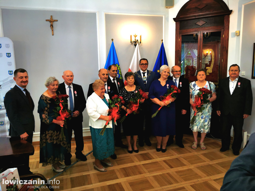 Uroczystość Złotych Godów w łowickim ratuszu