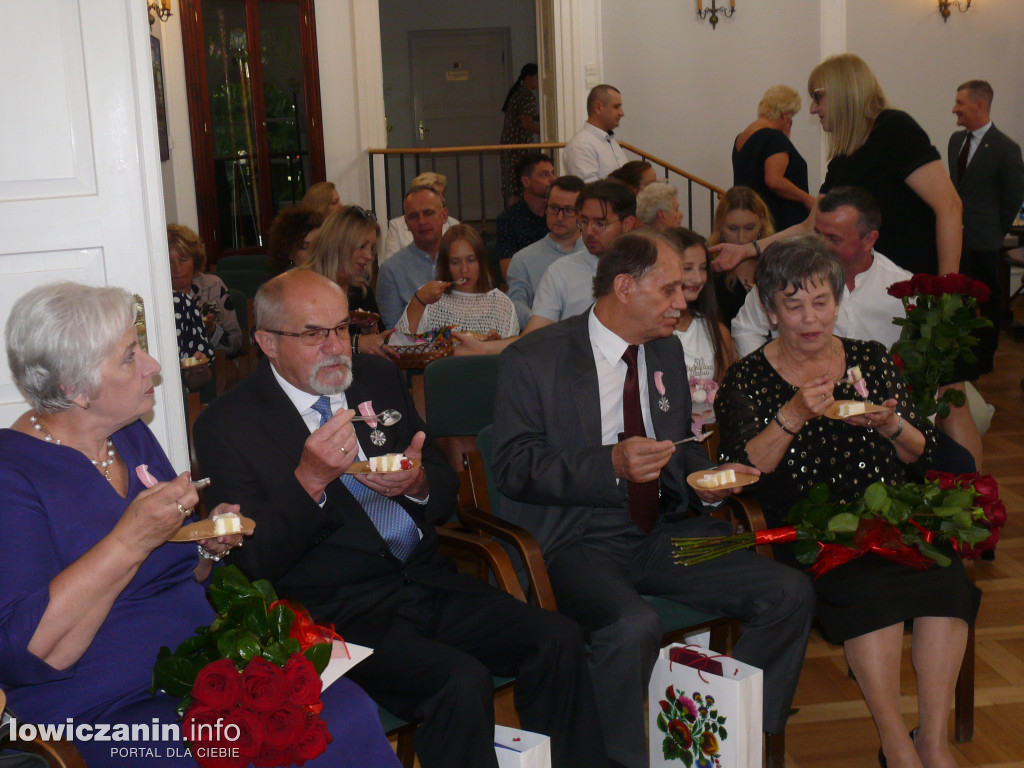 Uroczystość Złotych Godów w łowickim ratuszu