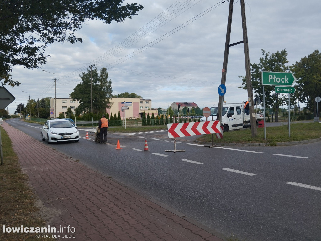 Prace drogowe na ulicy Blich