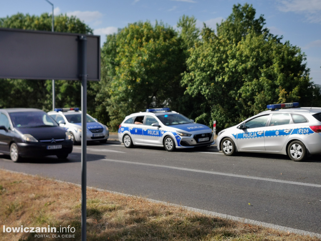 Wypadek na skrzyżowaniu ul. Warszawskiej i DK 92 w Łowiczu