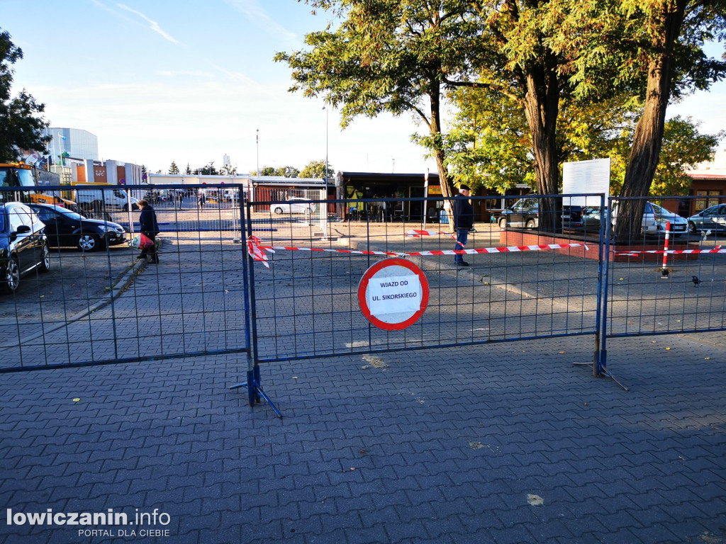 Utrudnienia na targowisku