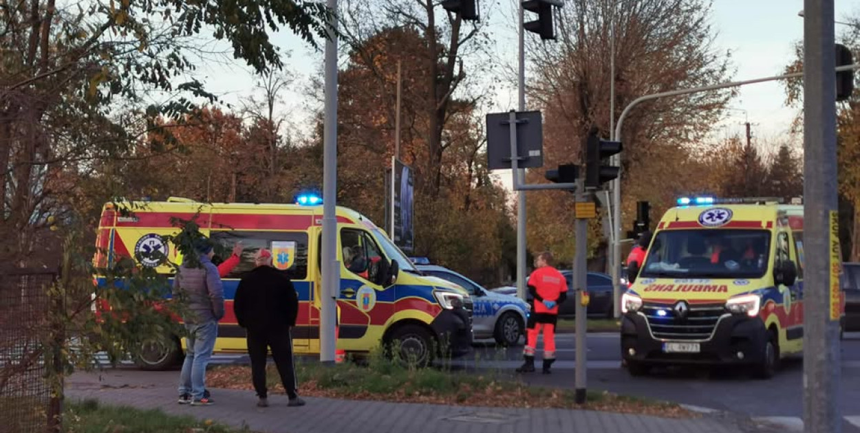 Wypadek na Poznańskiej w Łowiczu