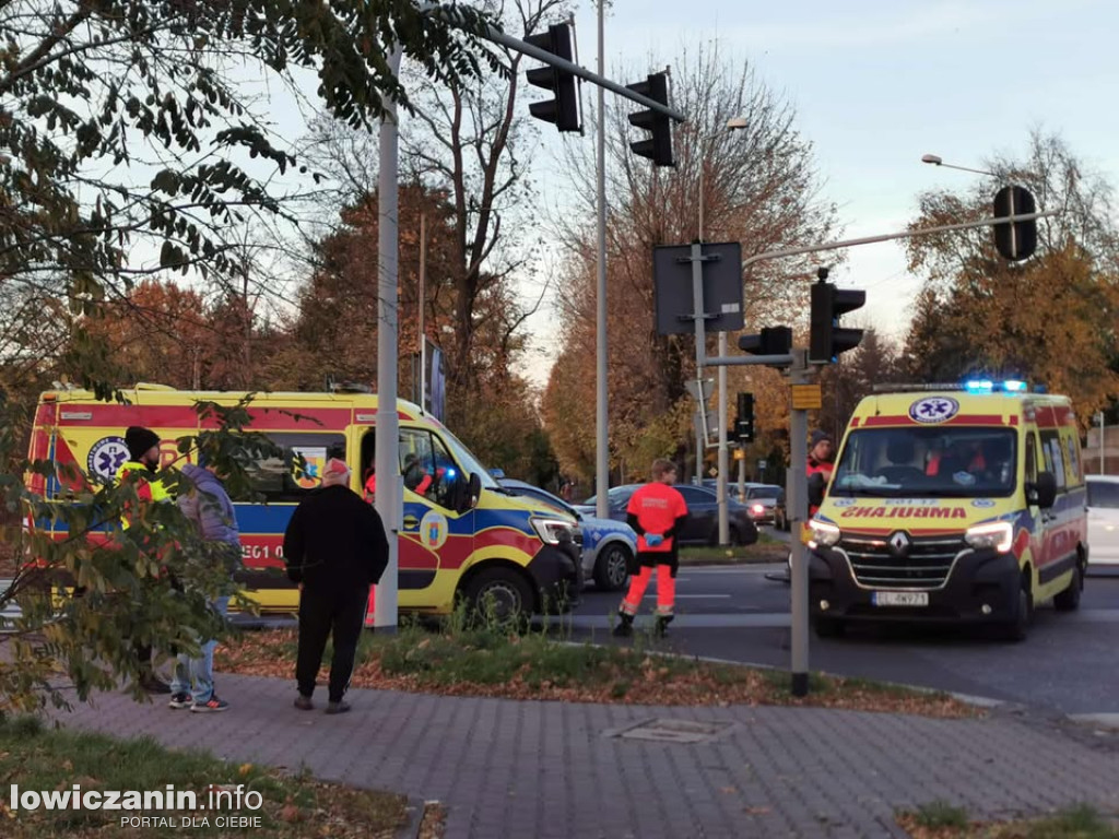 Wypadek na Poznańskiej w Łowiczu